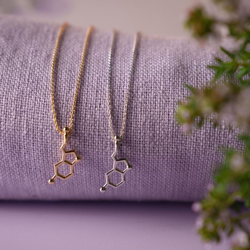 Smykke i sølv serotonin glede