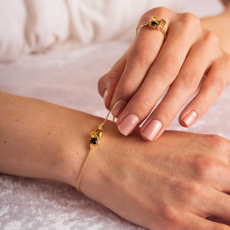 GLAM armbånd med gylne toner