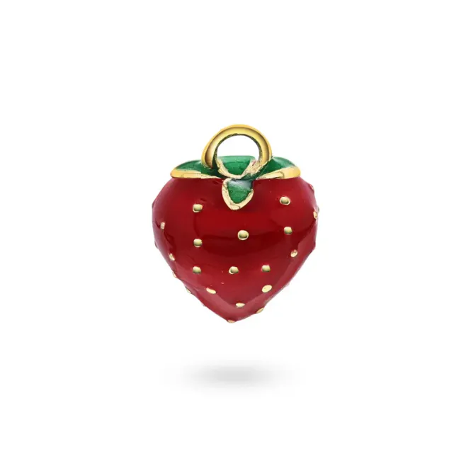 Hovedbilde Berry Cute charm i 925 forgylt sølv