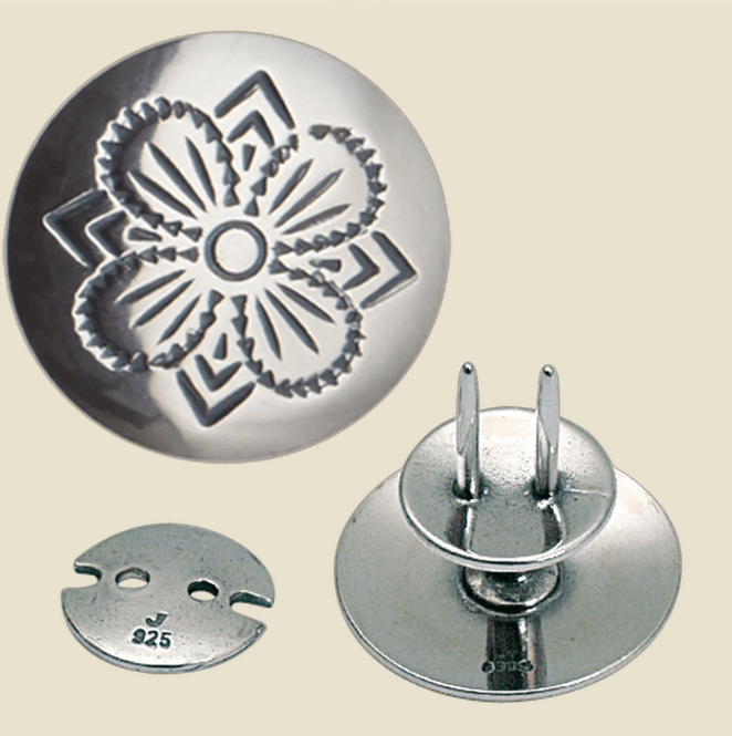 Hovedbilde Knapp 19 mm til kniv, oksidert