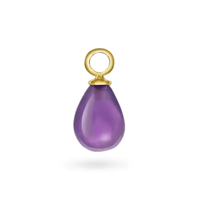 Hovedbilde Purple Haze charm i 925 forgylt sølv