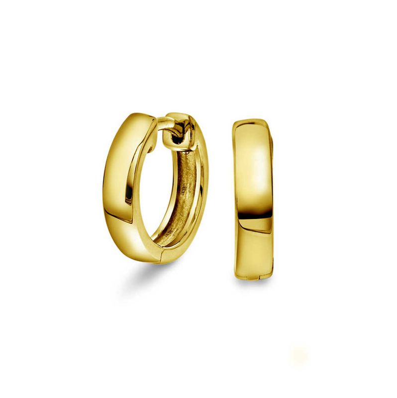 Øreringer i sølv forgylt