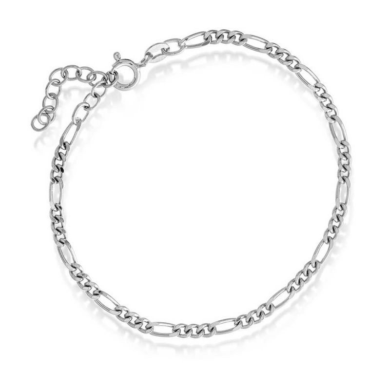 Figaro armbånd i sølv 2,8 mm 19 cm