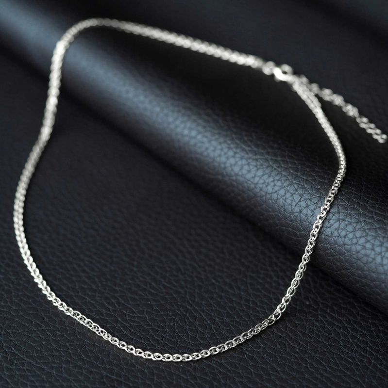 Hvete kjede i sølv 50 cm