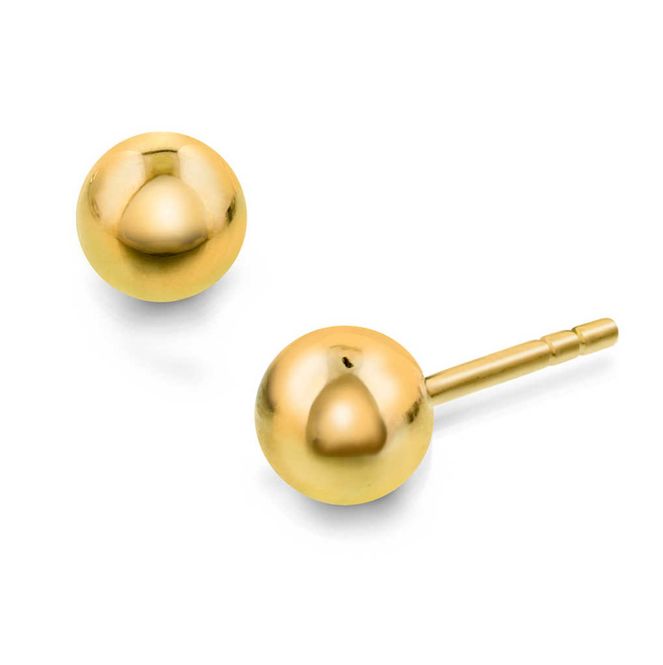 Hovedbilde Øredobber i gull kule