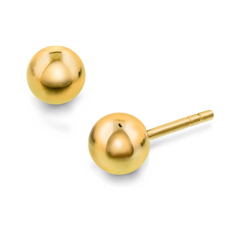 Øredobber i gull kule