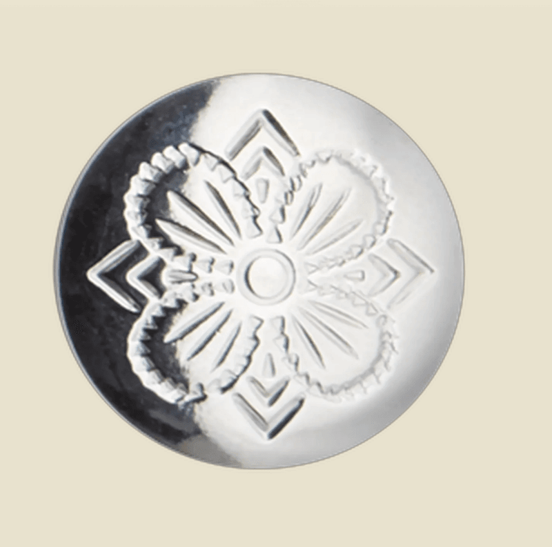 Knapp 19 mm, oksidert eller hvit