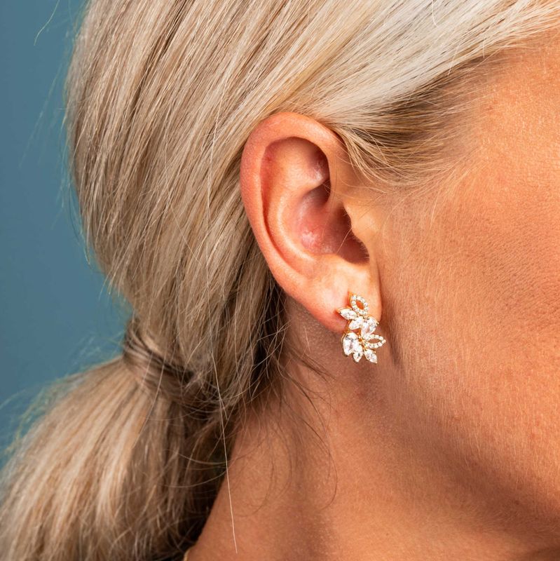 Øredobber i sølv med zirkonia